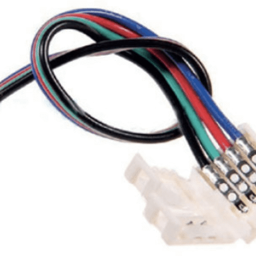 LED-strip Snabbkoppling med Kabel - RGB - 10mm