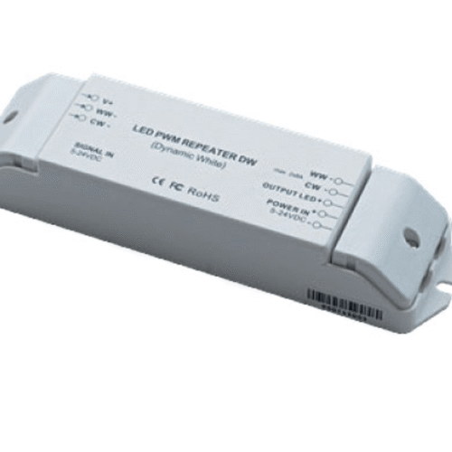 Signalförstärkare Dynamisk Vit - 8A x 2 - 12/24V