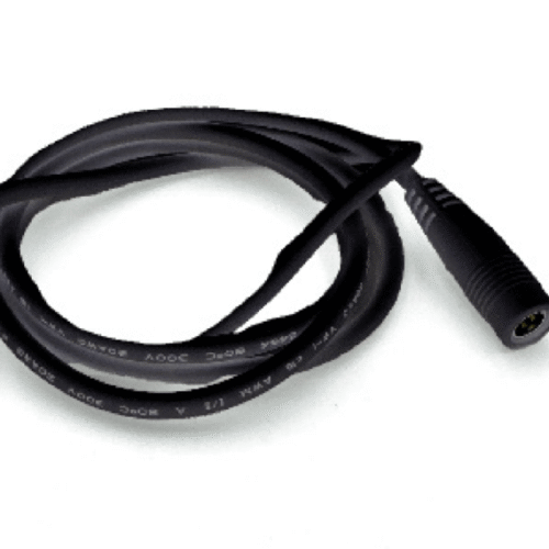 Jack Anslutningskabel - 2,1mm - 1M - Svart