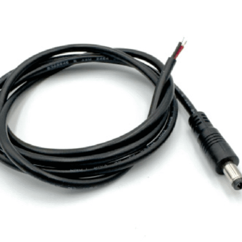 Jack Anslutningskabel - 5.5x2.5mm - 1M - Svart