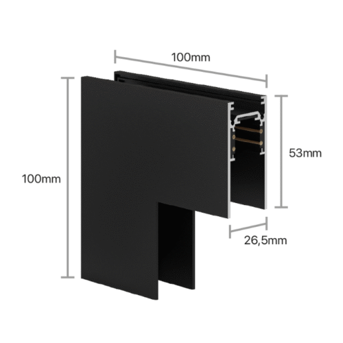 LINE48 - Tak-vägg-anslutning MG540 - Svart