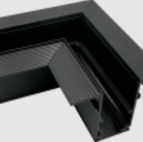 LINE48 - Mekanisk hörnskarv 90° MGCO245 - Svart