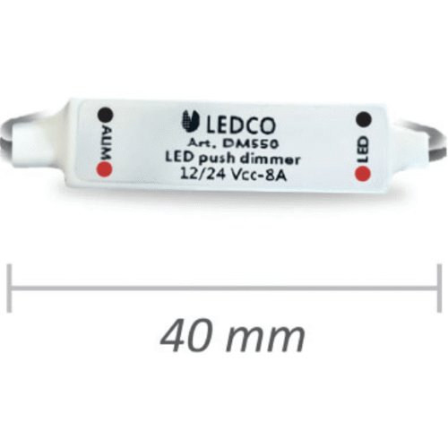 Mini Dimmer Push - 12/24V - 96/192W - 1 Kanal