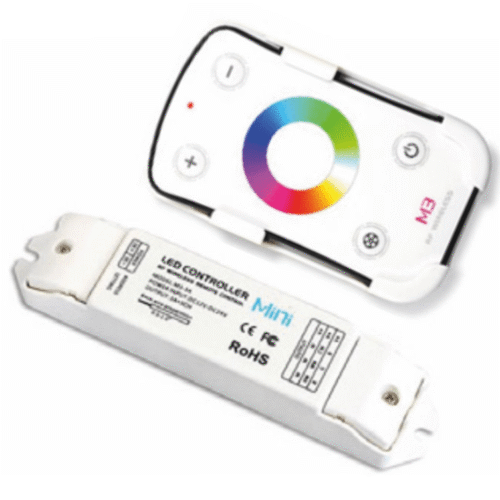 RGB Pro 1 Styrenhet med fjärrkontroll RF - 12/24V - 108/216W