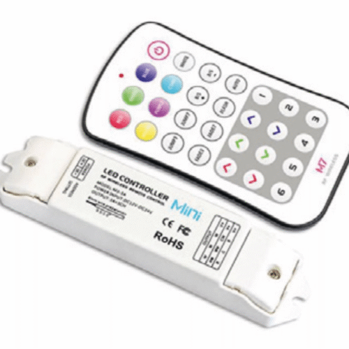 RGB PRO 2 Styrenhet med fjärrkontroll RF – 12/24V – 108/216W