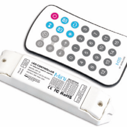 RGBD Styrenhet med fjärrkontroll RF - 12/24V - 120/240W